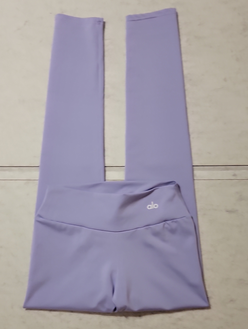 Alo Yoga High Waist V Front Leggings Lilac Purple XS Flawed